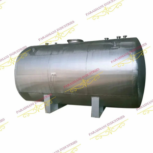 Réservoir d'air horizontal personnalisable de 60 L, résistant à une pression de 12 bars, en acier inoxydable pour le stockage d'huile de camion - Product Image 2