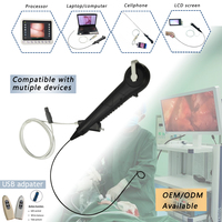 Ureteroscopio Eléctrico Flexible Desechable de 7.5FR y 8.5FR para Instrumentos Quirúrgicos Digitales Médicos, con Sensores de Imagen y Cámara para Hospitales