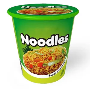 Chinese Wholesale Manufacturer Private Label Ramen Vagtable Falvor 2 Minutes Healthy Cup Instant Noodles