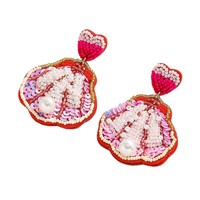 Boucles d'oreilles pendantes bohèmes en perles de rocaille, motif animaux marins, faites à la main, bijoux d'été bohèmes pour femmes