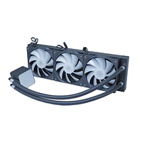 Refroidisseur de processeur liquide RGB intégré haut de gamme Ruiquan OEM/ODM, dissipateur thermique refroidi par eau 120 mm, certifié CE/FCC/RoHS, boîtier d'ordinateur