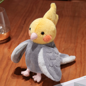ตุ๊กตาหุ่นมือนกแก้วพม่าขนาดเล็ก ผ้ากำมะหยี่ 31-50 ซม. ของเล่นน่ารักสำหรับเด็กเล็ก วัยอนุบาล ของเล่นเสริมพัฒนาการ - Product Image 6
