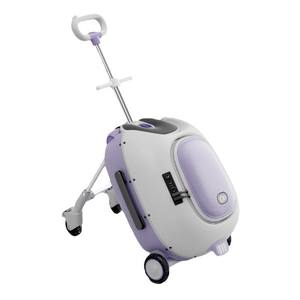 JX Kids Ride Sac de voyage Bagages à main Valise Poussette avec roulette Spinner pour bébé en matériau PC - Product Image 4