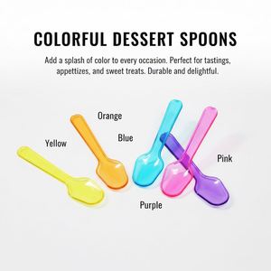 Cuillère en bois de bouleau biodégradable jetable de qualité alimentaire pour desserts et dégustations, en vrac - Product Image 3