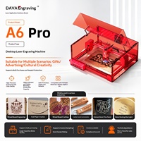 Marqueur et découpeur laser A6Pro pour bois, acrylique et plus - Mini-machine haut de gamme avec alimentation par prise et support de pompe à air
