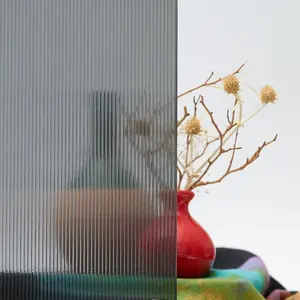 3毫米4毫米5毫米10毫米磨砂玻璃透明Moru图案玻璃着色装饰钢化窄芦苇波浪凹槽建筑玻璃