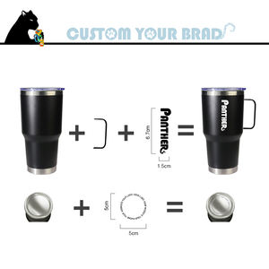 Échantillon gratuit tasse thermos d'affaires 30 oz tasse isotherme à vin en acier inoxydable 20oz tasse à café double paroi avec couvercles coulissants - Product Image 4