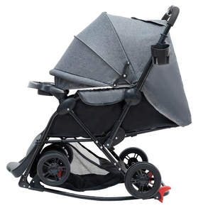 Baby <strong>Stroller</strong> <strong>Lightweight</strong> Travel Friendly Ultra-Compact Folding Pram With Rocking Horse Base Fits in Airplane Cabin for Toddlers - Product Image 1