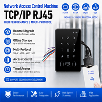 Pengontrol Akses Jaringan TCP IP HTTP MQTT UDP 4 Protokol Dapat Diubah 13.56MHz Panel Kontrol Akses 60000 Catatan Pabrik OEM