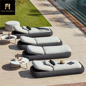 Chaise longue moderne haut de gamme en métal Mobilier de jardin de loisirs de plein air pour <span class=keywords><strong>piscine</strong></span> Villa-Chaise longue haut de gamme pour les loisirs de plein air - Product Image 5