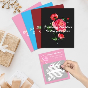 Scratch <b>Cards</b> Supplier Custom Couple <b>Cards</b> Free Design Couple Bonding Game Low-cost Wholesale Scratch Paper - Product Image 4