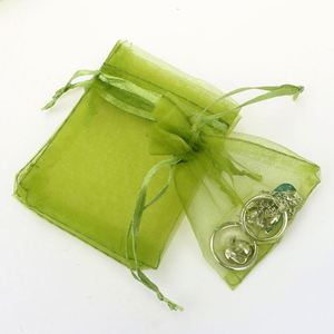 Wholesale 7*9cm Popular Custom Wedding <b>Gift</b> Pouches Small Drawstring Mesh Jewelry Organza <b>Bags</b> with LOGO Custom - Product Image 6