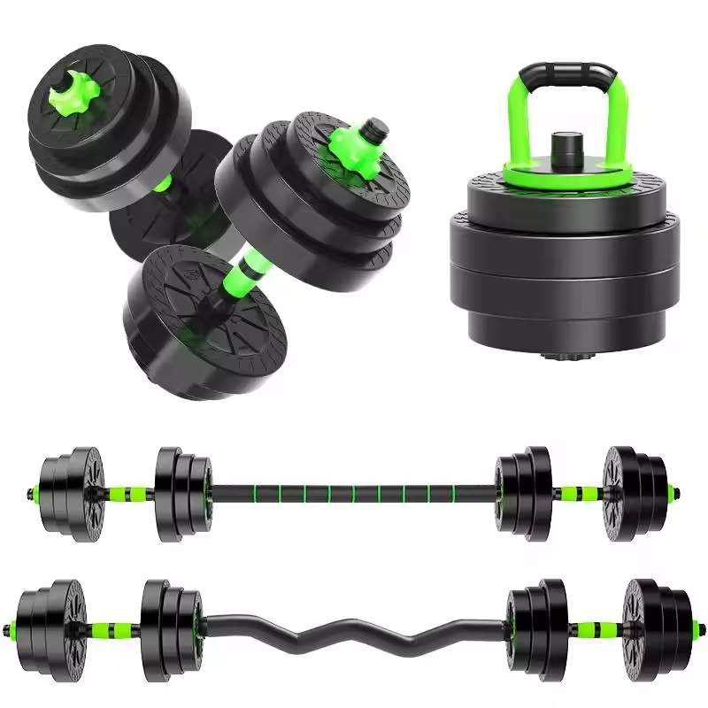 6-in-1 Adjustable Home Gym Weight Set – Dumbbell, Barbell, Push-Up Stand & Free Weight Plate Fitness Equipment for Men & Women - View 2
