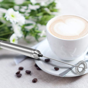 Handheld automatische elektrische Kaffee milch schäumer aus Edelstahl - Product Image 5