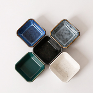 Ciotole in Ceramica per Salse, Quadrate da 3 Pollici, Ecologiche e Durevoli, Stile Japandi, Piattini per Salsa di Soia, Piccole Ciotole per Antipasti, Adatte al Microonde - Product Image 2