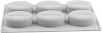 Moule en silicone de qualité alimentaire pour grains de café, chocolat, crème glacée, mousse, gâteau et cheesecake