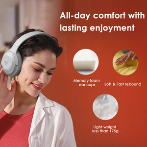 Doqaus focus5 thiết kế mới 3.5 mét Loại C Cổng bt5.3 văn phòng không dây Over Ear Headphone tai nghe với Hộp quà tặng - Product Image 2