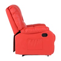 Modernes Wohnzimmer-Sofa mit Manueller Liegefunktion aus PU-Leder, Moderne Möbelkollektion für Showroom, Haushalts-Freizeitserie, Maßgefertigter Lieferant