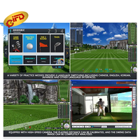 IFD Intérieur Golf Projection Infrarouge Sports Loisirs Et Divertissement Simulateur Golf Jeux Euqiment