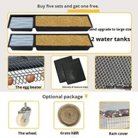 Nouvelle cage d'élevage automatique pour poules pondeuses, grande et extra-grande, de marque OEM, avec garantie de 3 mois, pour usage extérieur et domestique