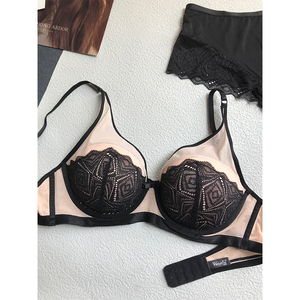 <span class=keywords><strong>Reggiseno</strong></span> <span class=keywords><strong>Bianco</strong></span> Sexy Traspirante in Pizzo a Rete Completa con Mezza Coppa e Imbottitura in Schiuma per Donna - Product Image 5