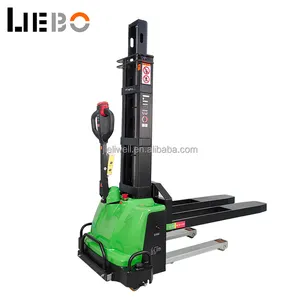 LIEBO Self Loading Portable Forklift Electric Stacker Truck All Terrain Self Lifting Automatic Electric Hand Stacker Machine