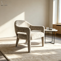 Fauteuil lounge moderne en bouclette, fauteuil d'appoint de luxe en velours pour salon, vente en gros d'usine, chaise de loisirs
