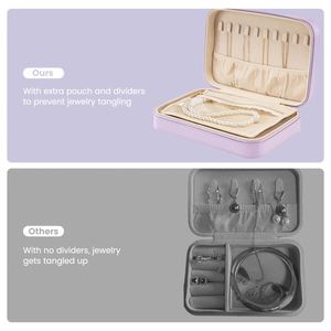 Caja Organizadora de Joyas con Divisores Ajustables, Bolsa de Almacenamiento Transparente, Almacenamiento Versátil, Regalo Ideal para Damas de Honor o Días Festivos - Product Image 3