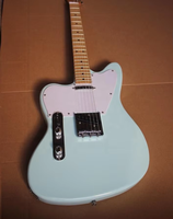 Guitare électrique Weifang Rebon 6 cordes gaucher TL en couleur bleu surf