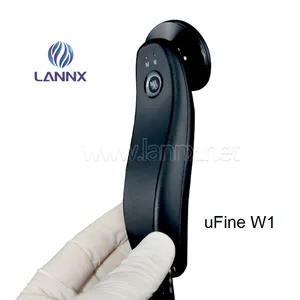 Lannx ufine w1 estetoscópio digital, eletrônico portátil, dupla cabeça eletrônico inteligente médico