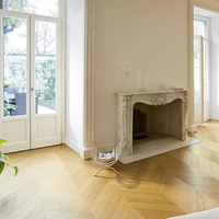 Suelo de Madera de Roble Chevron Diseñado con Tecnología Avanzada, Parqué con Diseño Hungarian Point