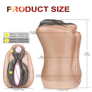 Masturbador Masculino Realista de Silicona Suave de Doble Tono, Copa Estimuladora de Bolsillo para Hombres - Product Image 6