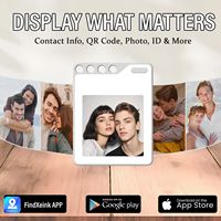 Nouvelle étiquette de suivi PhotoTag E Ink BT compatible avec Find My, localisateur de clés intelligent et de objets, affichage d'image personnalisé, étiquettes de bagages