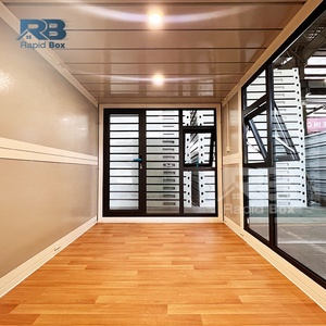 Luxury Folding Container Modular Home <b>Portable</b> House Quick Build Office Prefabricated Tiny Foldable Container House with Toilet - Product Image 5