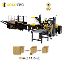 Machine à emballer complètement automatique de carton de Goldtec Machine de montage de carton de contrôle de PLC avec la certification de la CE