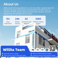 Impresora de Inyección de Tinta Térmica Willita Online Z-100PRO, Impresora de Inyección de Tinta Continua, Máquina de Codificación por Inyección de Tinta TIJ