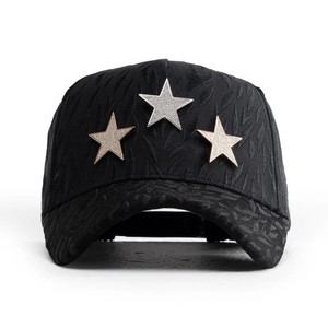 Casquette de baseball ajustable en PVC à 6 panneaux, avec broderie en forme de feuille de diamant, design tendance hip-hop, unisexe, en stock - Product Image 3