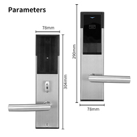 Cerradura Inteligente OYO, Cerradura Electrónica Moderna con Tarjeta, Acero Inoxidable 316, Cerradura RFID para Hotel con Sistema de Software de Gestión