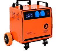 Station d'alimentation portable 3600W, batterie au lithium ternaire, générateur industriel 220V, alimentation mobile pour chantier de construction