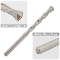 Jeu de forets à maçonnerie multi-usages, forets à tige droite avec pointe en carbure de tungstène pour béton, brique, carrelage, pierre