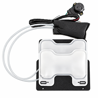 Kit universel de soutien lombaire électrique pour siège de voiture à 4 directions avec double chambre à air et interrupteur de commande à 4 directions