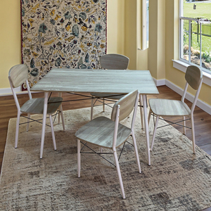 Modern 4-<strong>Chair</strong> Farmhouse Eco-friendly Foldable Dining Room Set Dining <strong>Table</strong> <strong>and</strong> <strong>Chairs</strong> <strong>for</strong> <strong>Sale</strong> - Product Image 4