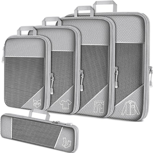Juego de 5 Cubos de Embalaje Expandibles Grandes para Viaje, Bolsa de Almacenamiento de Ropa, Organizador de Equipaje, Juego de Bolsas de Viaje 5 en 1 - Product Image 1