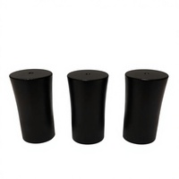 Tapa de plástico cilíndrica mate con orificio de ventilación superior pequeño, personalizada para botella de vidrio vacía, venta al por mayor a granel