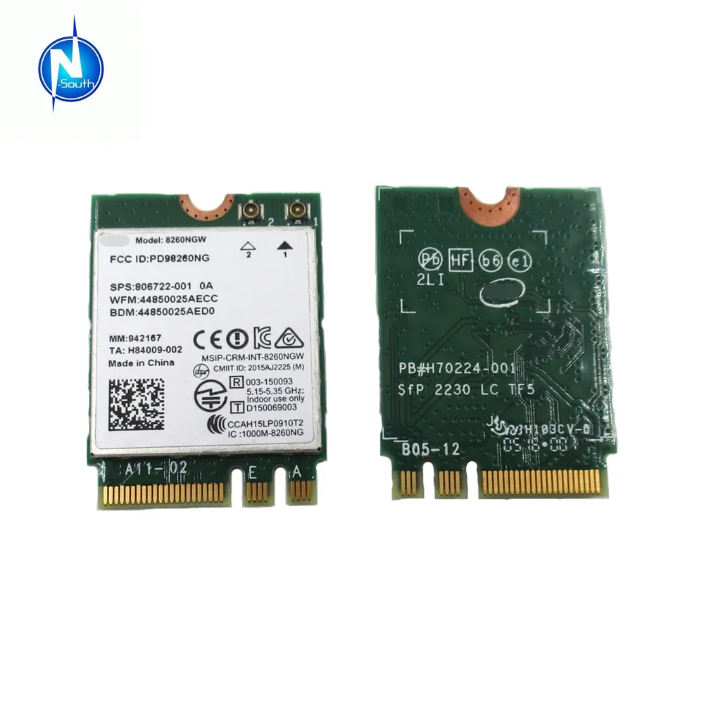 Tarjeta de red wifi inalámbrica de doble banda, para hp 806722 g3, intel 8260ngw, 840-001