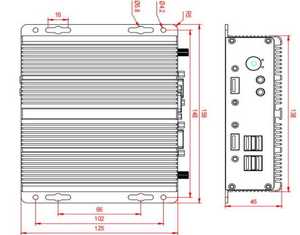 팬리스 미니 산업용 PC N2840 J1900 J6412 듀얼 NIC 듀얼 RS232 mSATA SSD WiFi 컴퓨터 미니 PC 휴대용 - Product Image 4