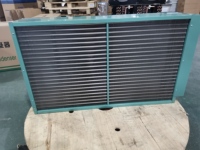 Condensateur à air refroidi à deux ventilateurs Bescool, coque verte, échangeur de chaleur, pièce de réfrigération, ailettes en aluminium anti-corrosion, condensateur pour chambre froide