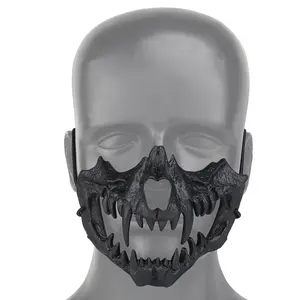 Halloween Soft Werwolf Maske Cosplay Kostüm Halbmaske TPE Scary Party Maske