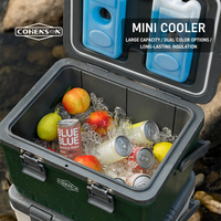 Glacière isotherme portable professionnelle avec blocs réfrigérants pour camping, voiture, vente ambulante, pique-nique et maintien au frais