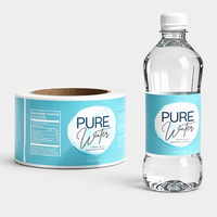 Etiquetas Adhesivas de PVC Personalizadas, Resistentes al Agua, para Botellas de Jugo, con Protección Antifalsificación e Impresión a Color